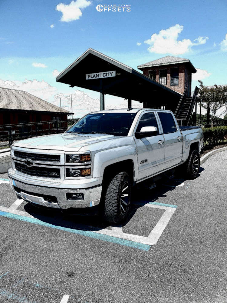 2015 Chevrolet Silverado 1500 Aggressive > 1" outside fender on 20x10 -19 offset Off Road Monster M25 and 33"x12.5" Atturo Trail Blade Xt on Suspension Lift 3.5" - Custom Offsets Gallery