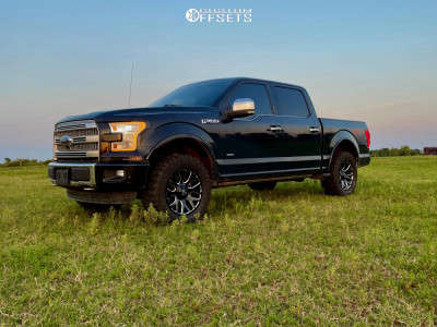 2015 Ford F-150 - 20x9 18mm - Fuel Warrior - Leveling Kit - 33" x 12.5"