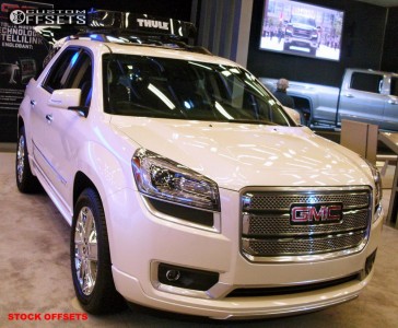 2012 GMC Acadia - 20x7.5 50mm - Stock Spaced Out Stockers - Stock Suspension - 255/55R20