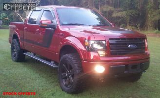 2014 Ford F-150 - 20x8.5 44mm - Stock Stock - Suspension Lift 3" - 35" x 12.5"